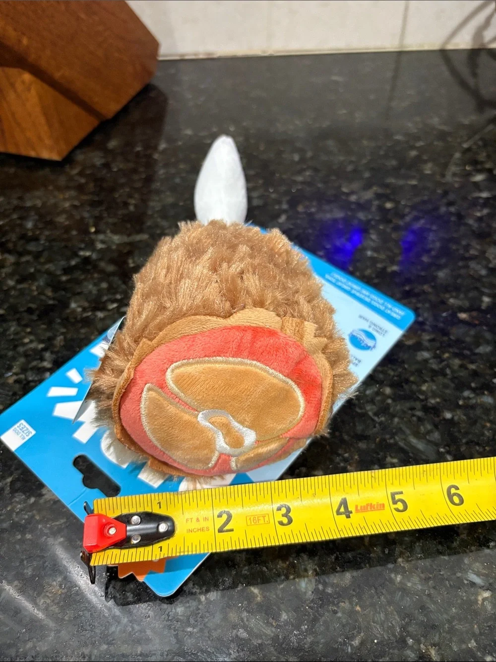 Bark Tavern Turkey Leg Plush Dog Toy - Brown and White
